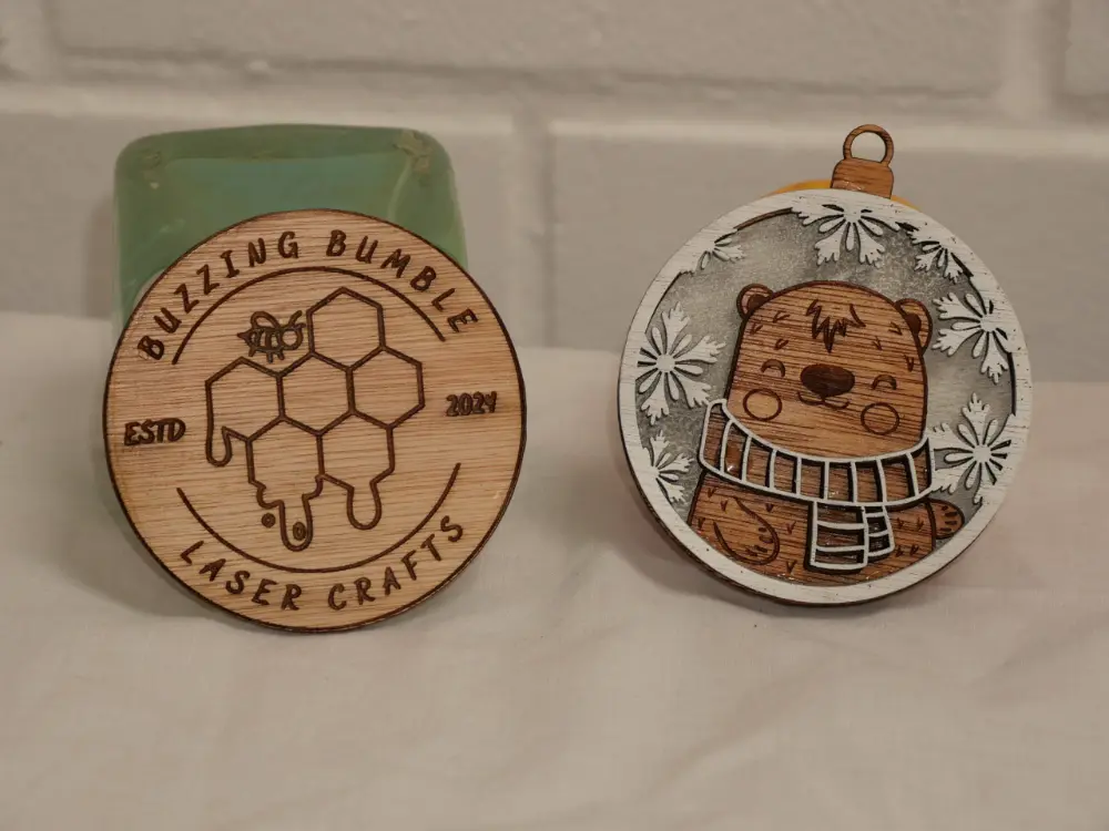 Christmas Tree Wooden Decoration - Polar Bear 2