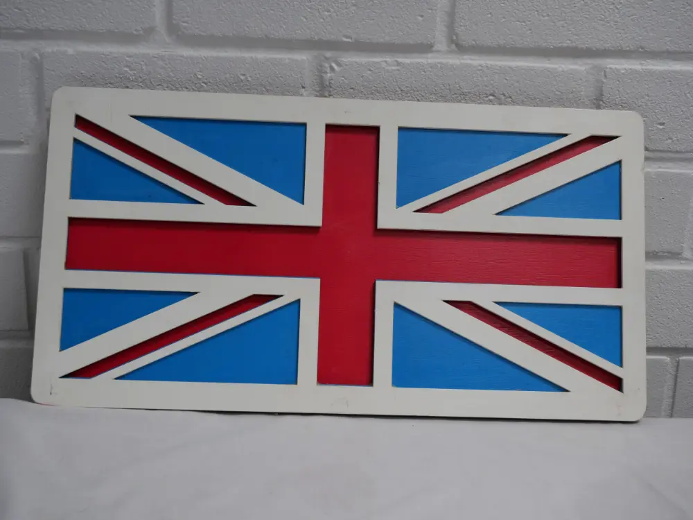 Large Union Flag - Spray Painted