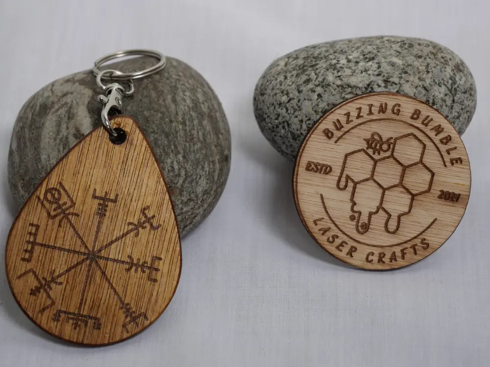 Vegvisir Compass (Nordic Compass) Key Ring Design 1