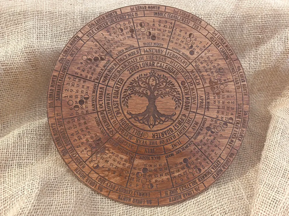 Lunar Calendar (Tree of Life design 2)
