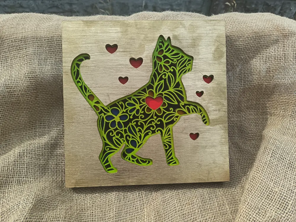 Cat - Multi Layer (Spray Painted)(edit)