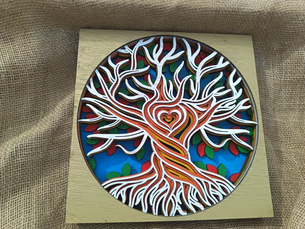 Multi Layer Tree - Spray Painted
