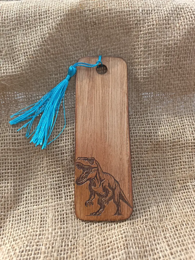 Engraved Dinosaur Bookmark