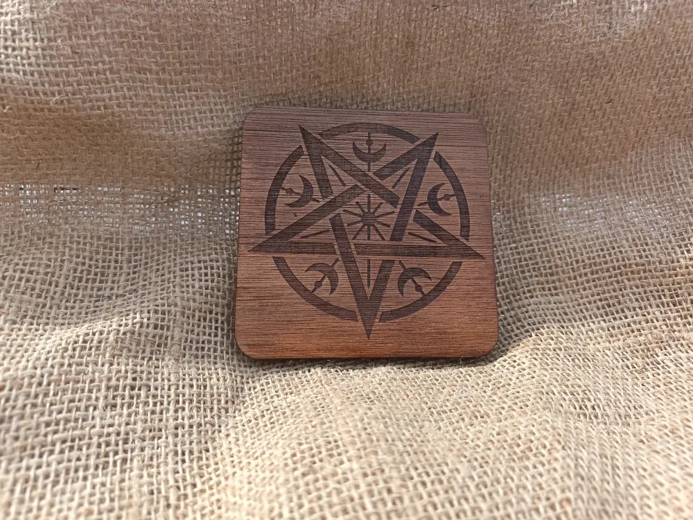 Pentagram with Moons Coaster (edit)