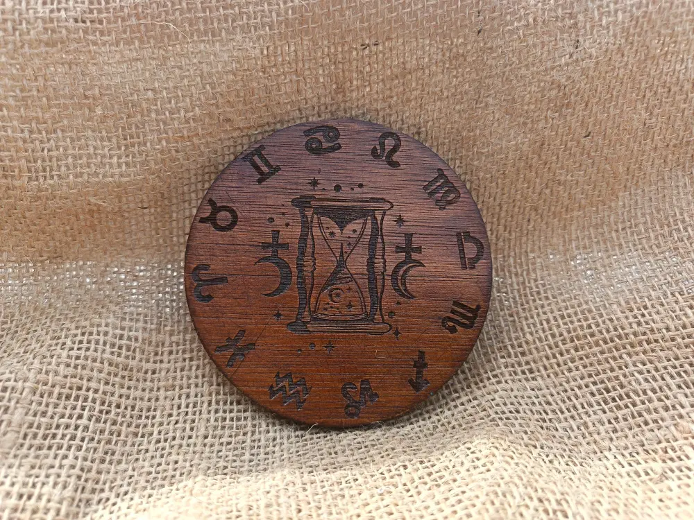 Sand Timer & Star Sign Coaster