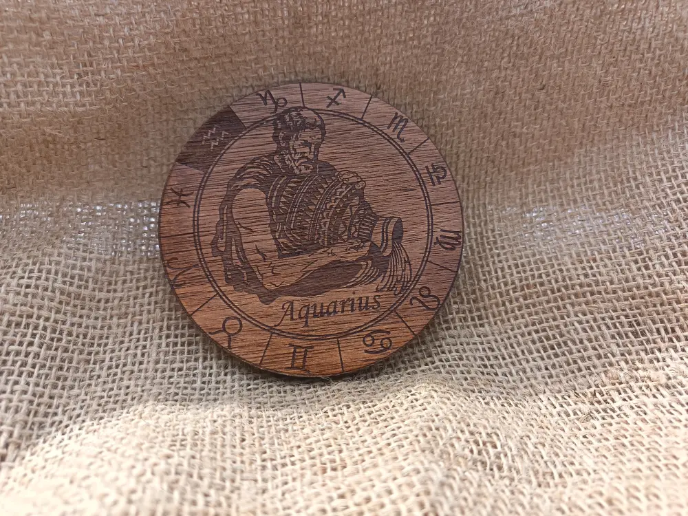 Aquarius Star Sign Coaster