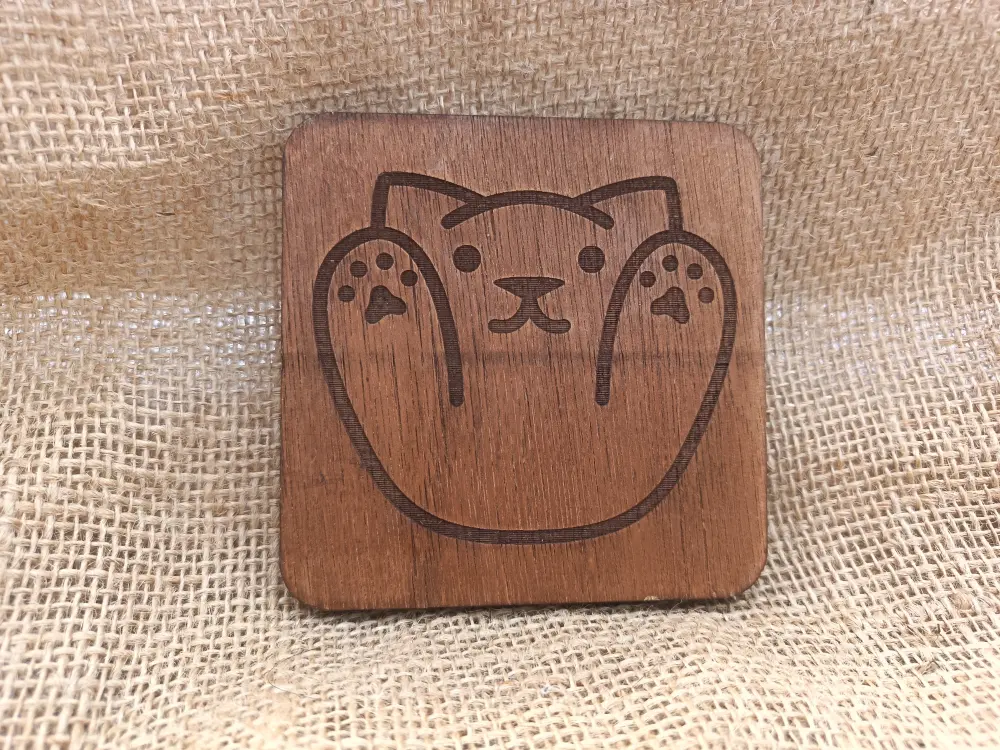 Cat Legs Up Coaster