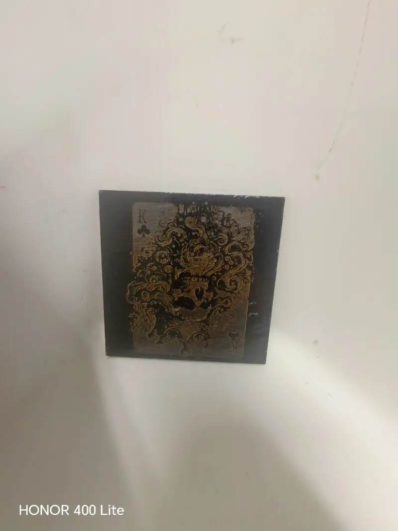 Slate Coaster King Card - Design 3