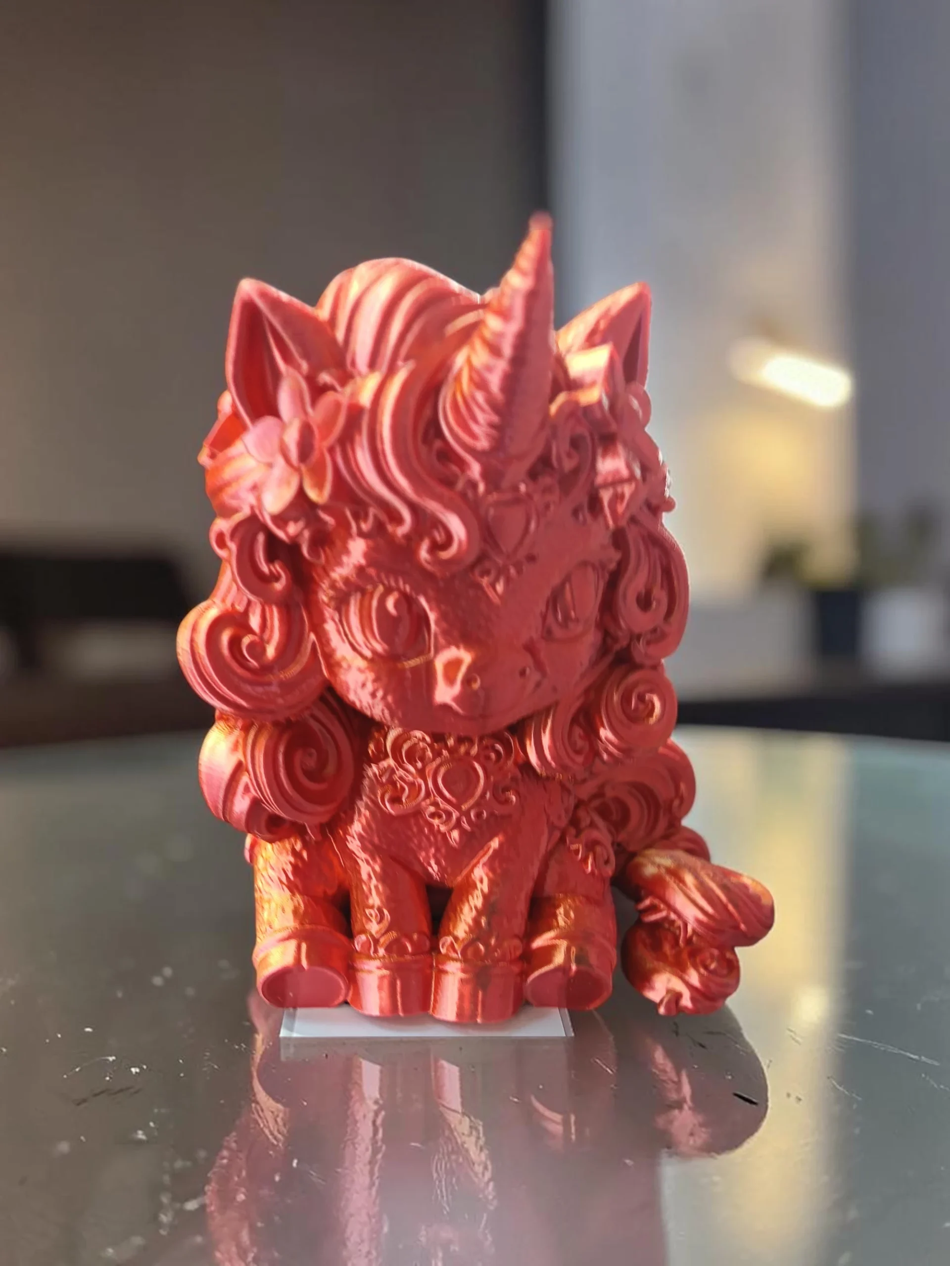 3d printed unicorn figurine