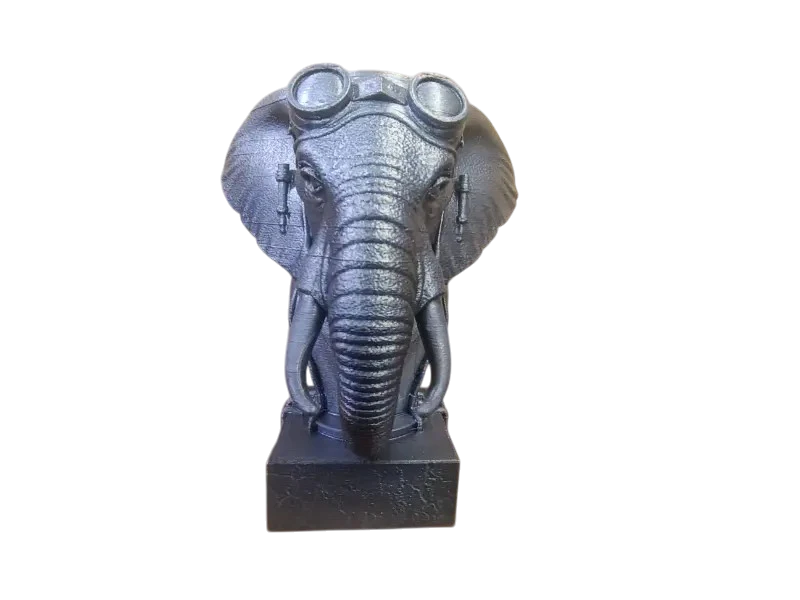 3D Steampunk Elephant bust